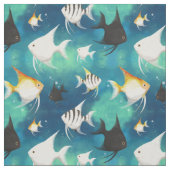 Angelfish Aquarium Pattern Stof (Swatch)