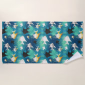 Angelfish Aquarium Pattern Strandlaken (Voorkant)