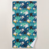 Angelfish Aquarium Pattern Strandlaken (Voorkant)