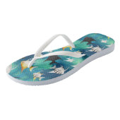 Angelfish Aquarium Pattern Teenslippers (Schuin)