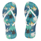 Angelfish Aquarium Pattern Teenslippers (Voetbed)