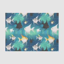 Angelfish Aquarium Pattern Tissuepapier