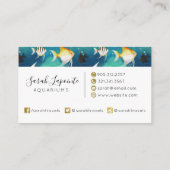 Angelfish Aquarium Pattern Visitekaartje (Achterkant)