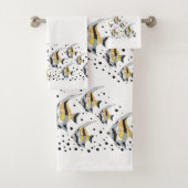 Angelfish Bathroom Towel Set Bad Handdoek (Insitu)