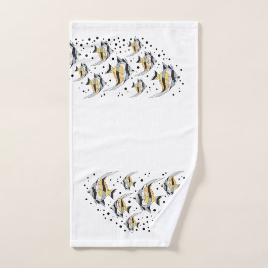 Angelfish Bathroom Towel Set Bad Handdoek (Handdoek)