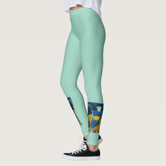 Angelfish bij koraalrif - Fotografisch ontwerp | Leggings (Links)