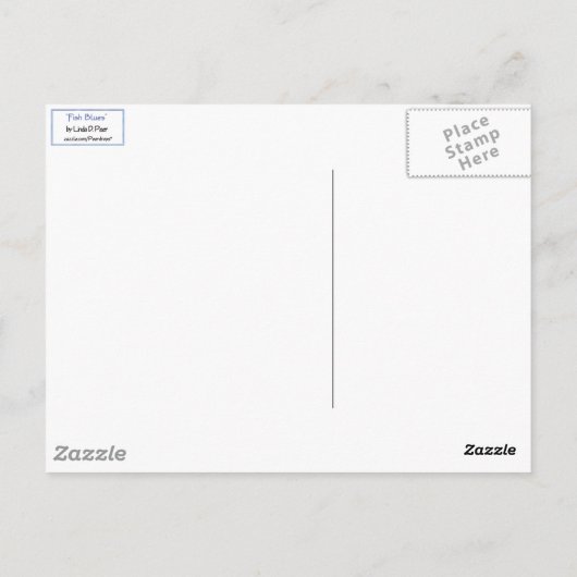Angelfish Blues Briefkaart (Achterkant)