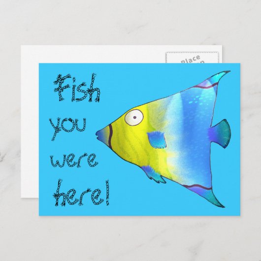 Angelfish Briefkaart (Voorkant / Achterkant)