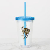 Angelfish cartoon illustratie acryl drinkbeker (Voorkant)