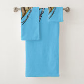 Angelfish cartoon illustratie bad handdoek (Insitu)