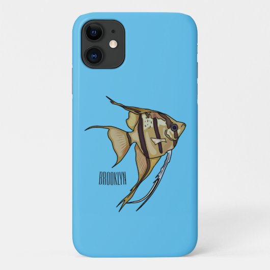 Angelfish cartoon illustratie Case-Mate iPhone case (Achterkant)