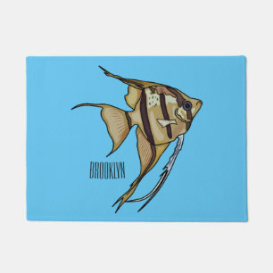 Angelfish cartoon illustratie deurmat