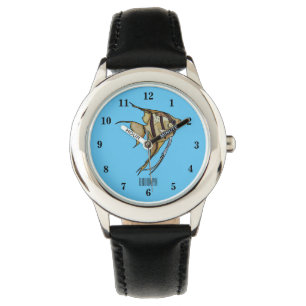 Angelfish cartoon illustratie horloge