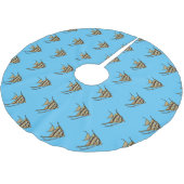 Angelfish cartoon illustratie kerstboom rok (Gekanteld)