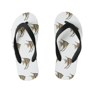 Angelfish cartoon illustratie kinder teenslippers