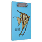 Angelfish cartoon illustratie klembord (Rechts)