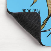 Angelfish cartoon illustratie muismat (Hoek)