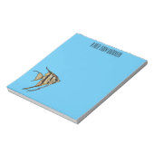 Angelfish cartoon illustratie notitieblok (Linkerzijde)