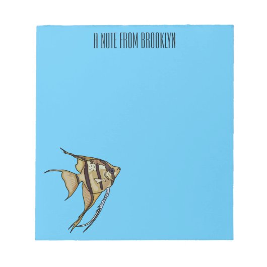Angelfish cartoon illustratie notitieblok (Voorkant)