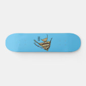 Angelfish cartoon illustratie persoonlijk skateboard (Horizontaal)