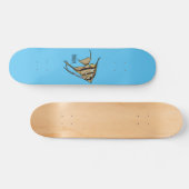 Angelfish cartoon illustratie persoonlijk skateboard (Horizontaal)
