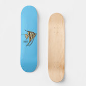 Angelfish cartoon illustratie persoonlijk skateboard (Voorkant)