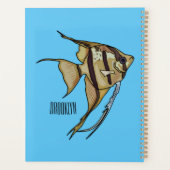 Angelfish cartoon illustratie planner (Achterkant)