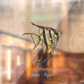 Angelfish cartoon illustratie raamsticker (Vel 2)