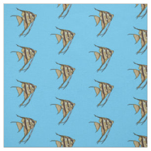 Angelfish cartoon illustratie stof