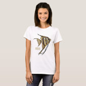 Angelfish cartoon illustratie t-shirt (Voorkant volledig)