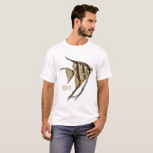 Angelfish cartoon illustratie t-shirt (Voorkant volledig)