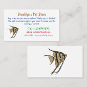 Angelfish cartoon illustratie visitekaartje (Voorkant / Achterkant)