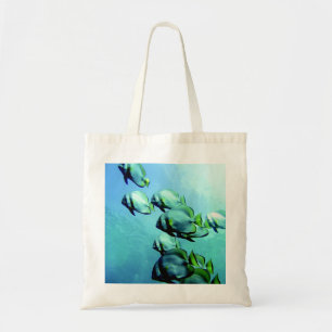 Angelfish Clear Blue Water Tote Bag