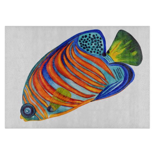 Angelfish design decorative chopping board snijplank (Voorkant)