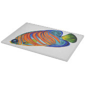 Angelfish design decorative chopping board snijplank (Hoek)