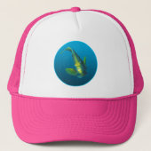 Angelfish - Design on gradient blue background |  Trucker Pet (Voorkant)