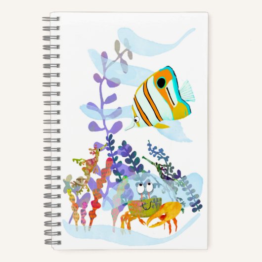 Angelfish en Ocean Friends Spiral Notitieboek (Voorkant)