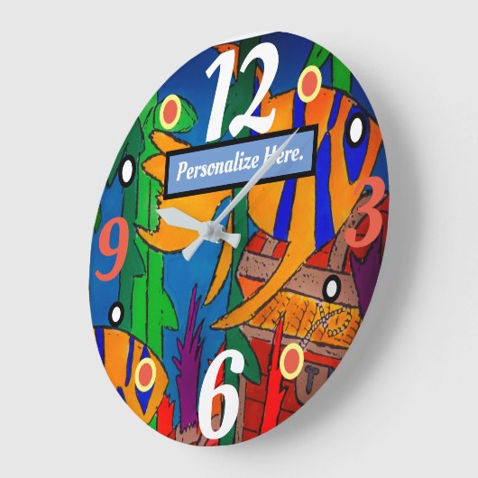 Angelfish en Sunken Treasure Grote Klok (Hoek)