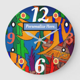 Angelfish en Sunken Treasure Grote Klok