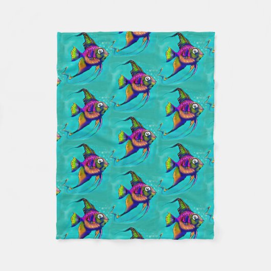 Angelfish Fleece Deken (Voorkant)
