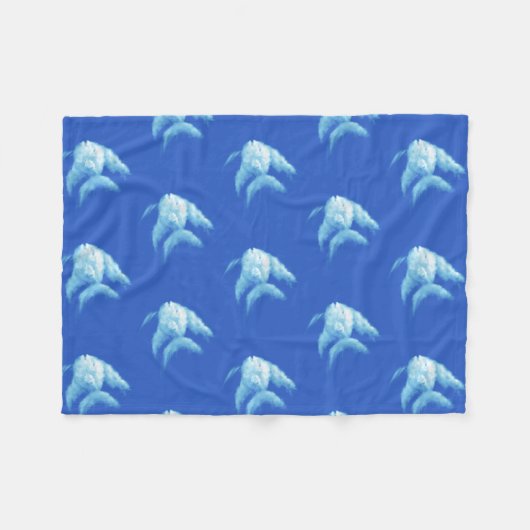 Angelfish Fleece Deken (Voorkant (Horizontaal))