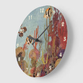 Angelfish in koraal, tropische vissen in de oceaa grote klok (Hoek)