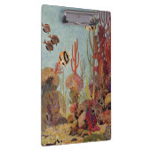 Angelfish in koraal,  tropische vissen in de oceaa klembord (Rechts)