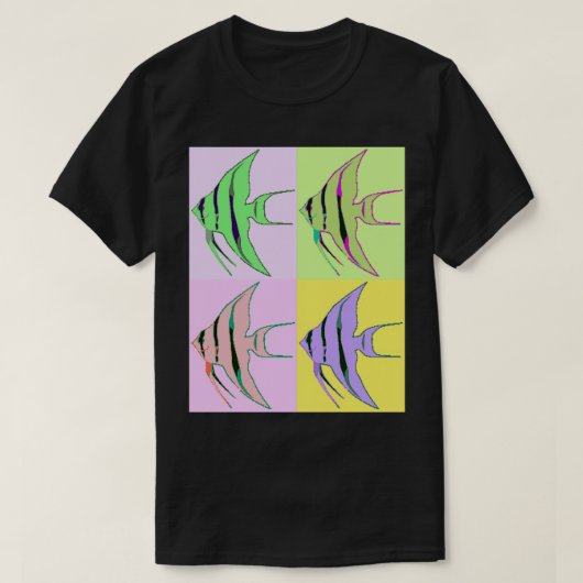Angelfish Mod Art T-shirt (Design voorkant)