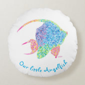 Angelfish Nursery Pillow Rond Kussen (Voorkant)