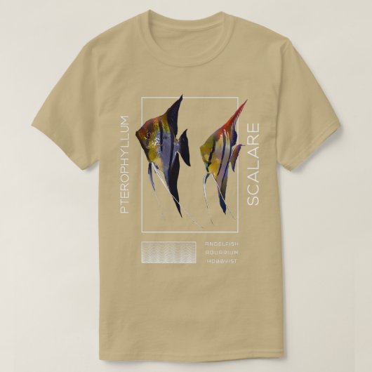 Angelfish Pterophyllum scalare T-shirt (Design voorkant)
