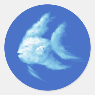 Angelfish Ronde Sticker