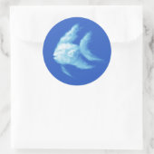 Angelfish Ronde Sticker (Tas)