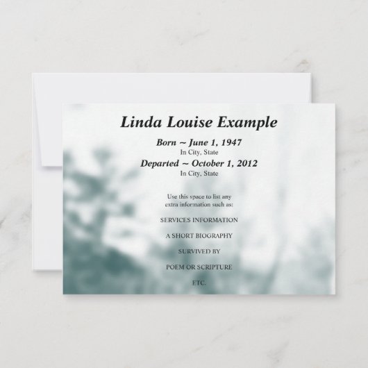 angelgedenkteken aankondiging (Achterkant)