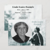 angelgedenkteken aankondiging (Voorkant / Achterkant)